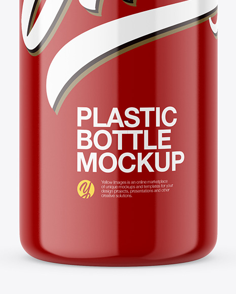 Glossy Plastic Bottle Mockup Glossy Plastic Bottle Mockup