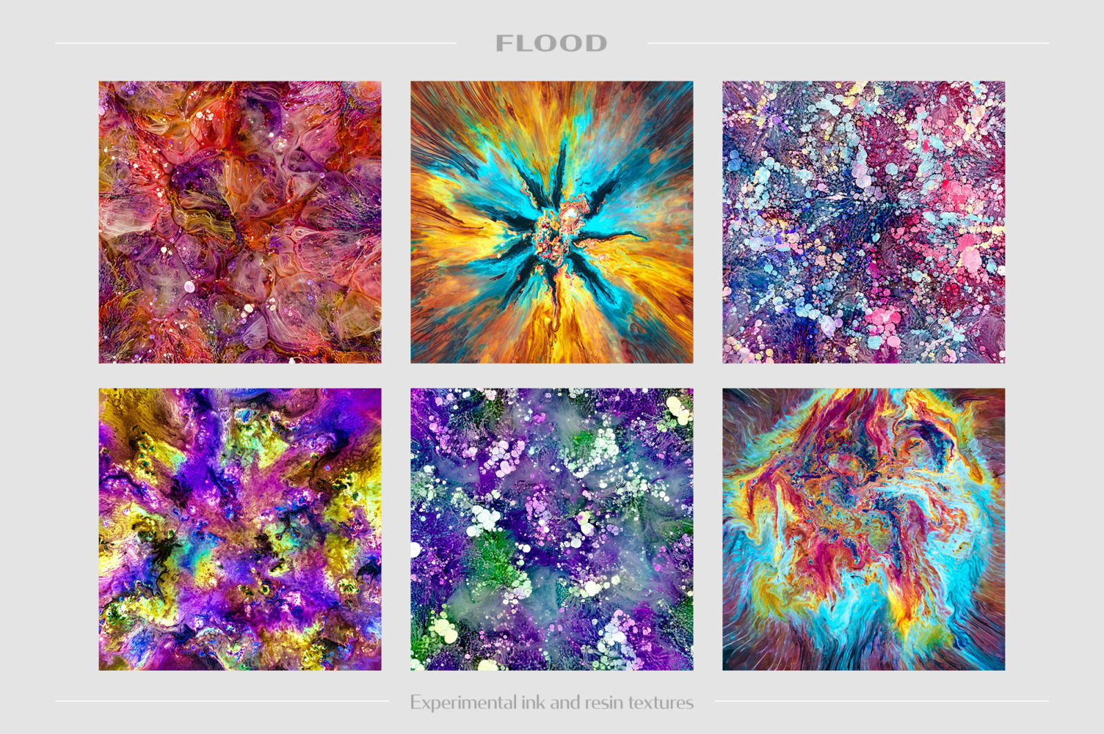 Flood: Experimental Ink & Resin Textures Flood: Experimental Ink & Resin Textures