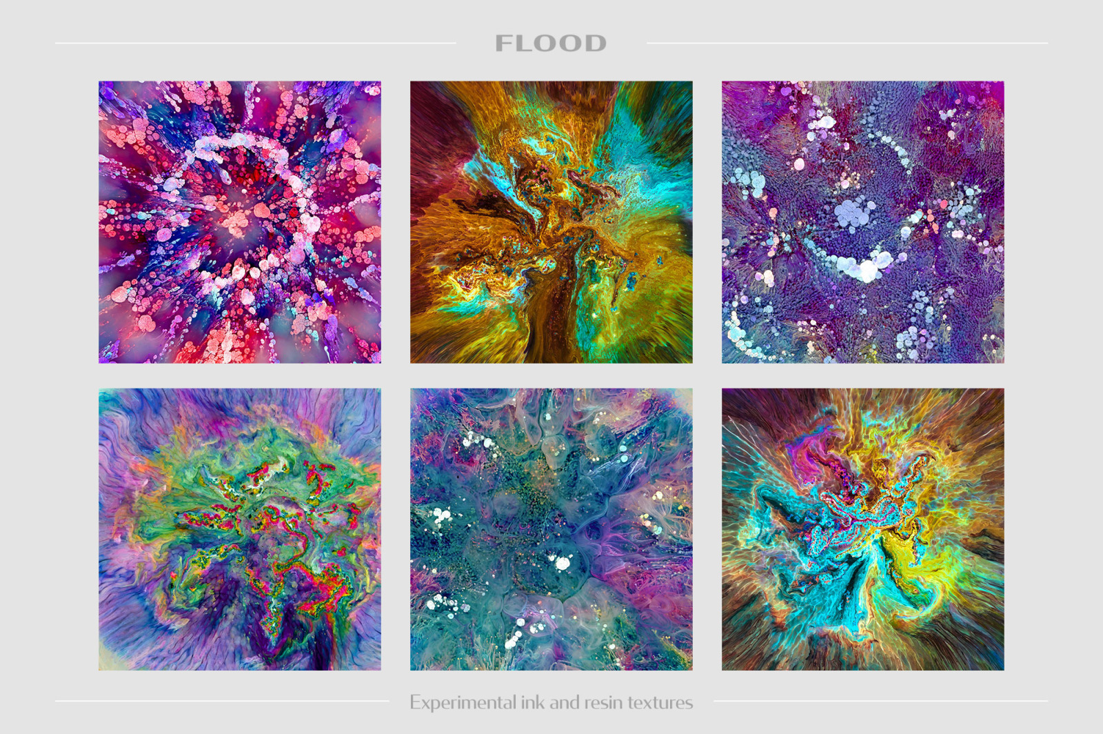 Flood: Experimental Ink & Resin Textures Flood: Experimental Ink & Resin Textures