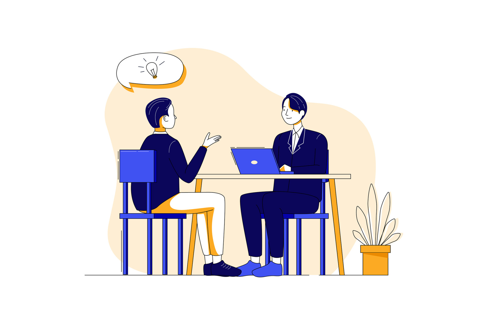 M110_Job Interview Illustrations