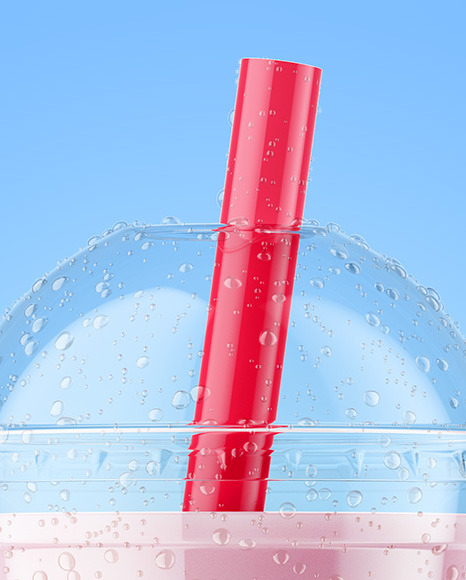 Milk Bubble Tea Cup Mockup