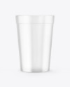 Frosted Clear Plastic Cup Mockup