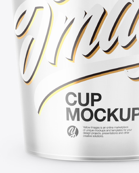 Frosted Clear Plastic Cup Mockup