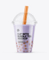 Milk Bubble Tea Cup Mockup