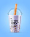 Milk Bubble Tea Cup Mockup