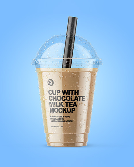 Chocolate Milk Tea Mockup