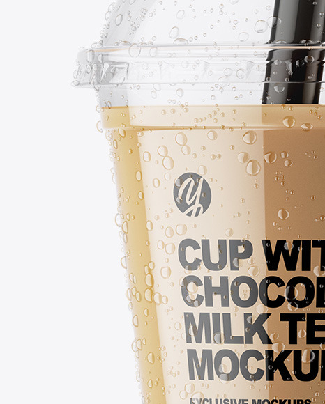 Chocolate Milk Tea Mockup