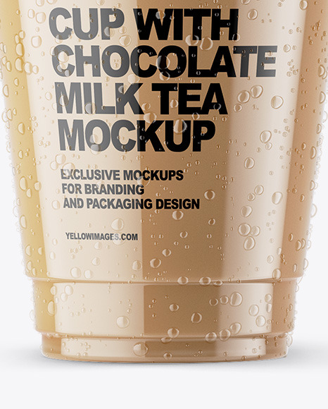 Chocolate Milk Tea Mockup