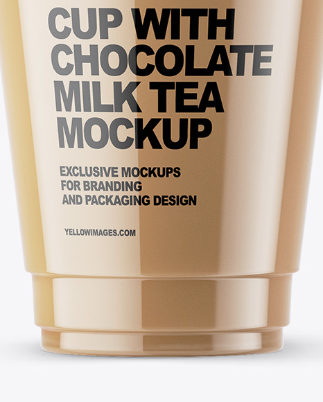 Chocolate Milk Tea Mockup