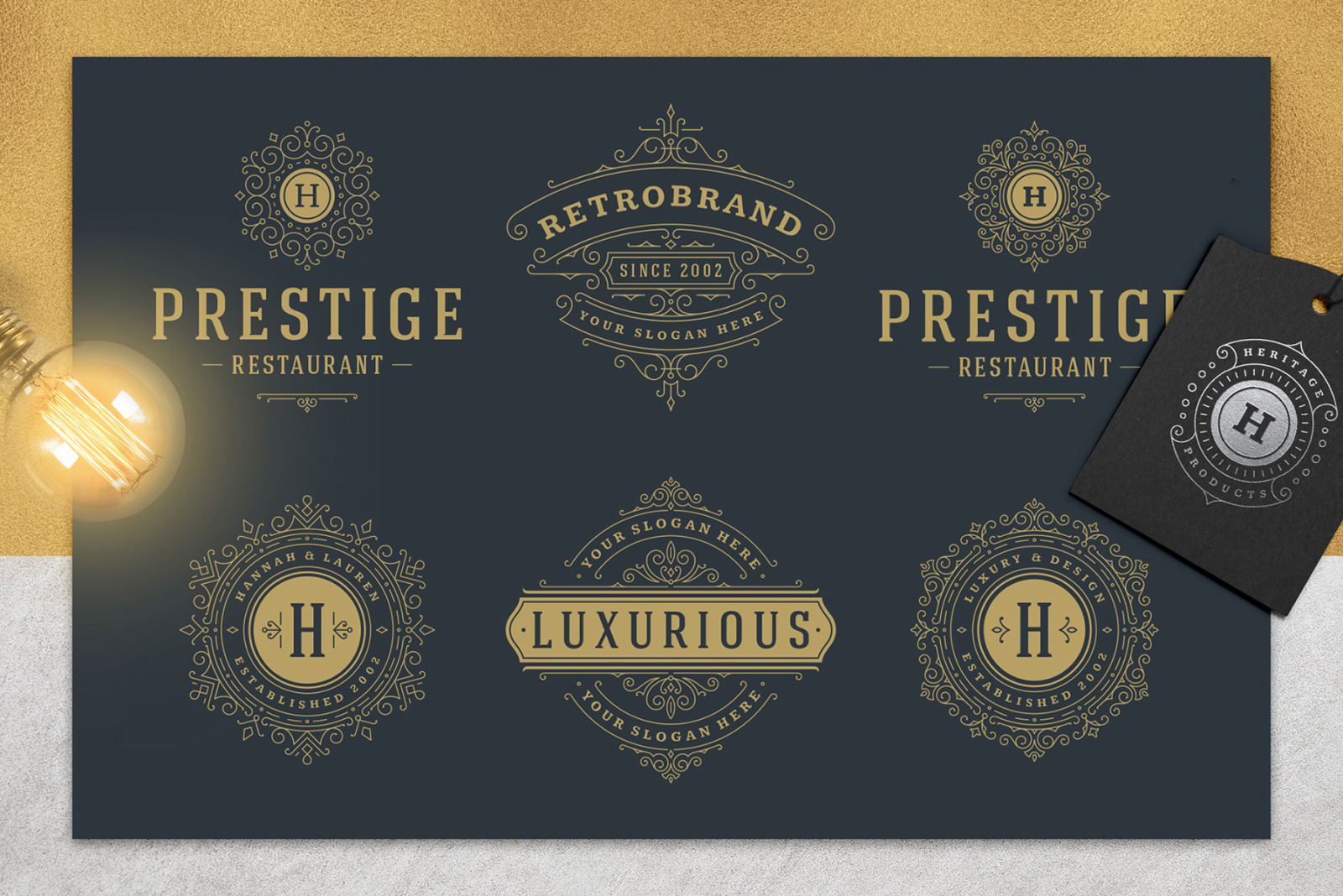 36 Luxury Ornament Logos