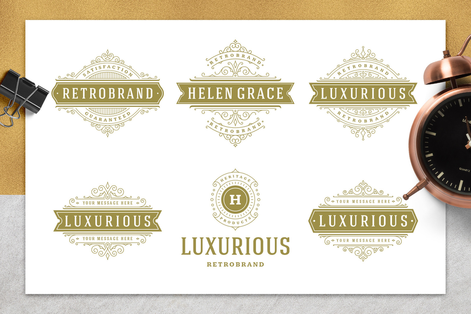 36 Luxury Ornament Logos