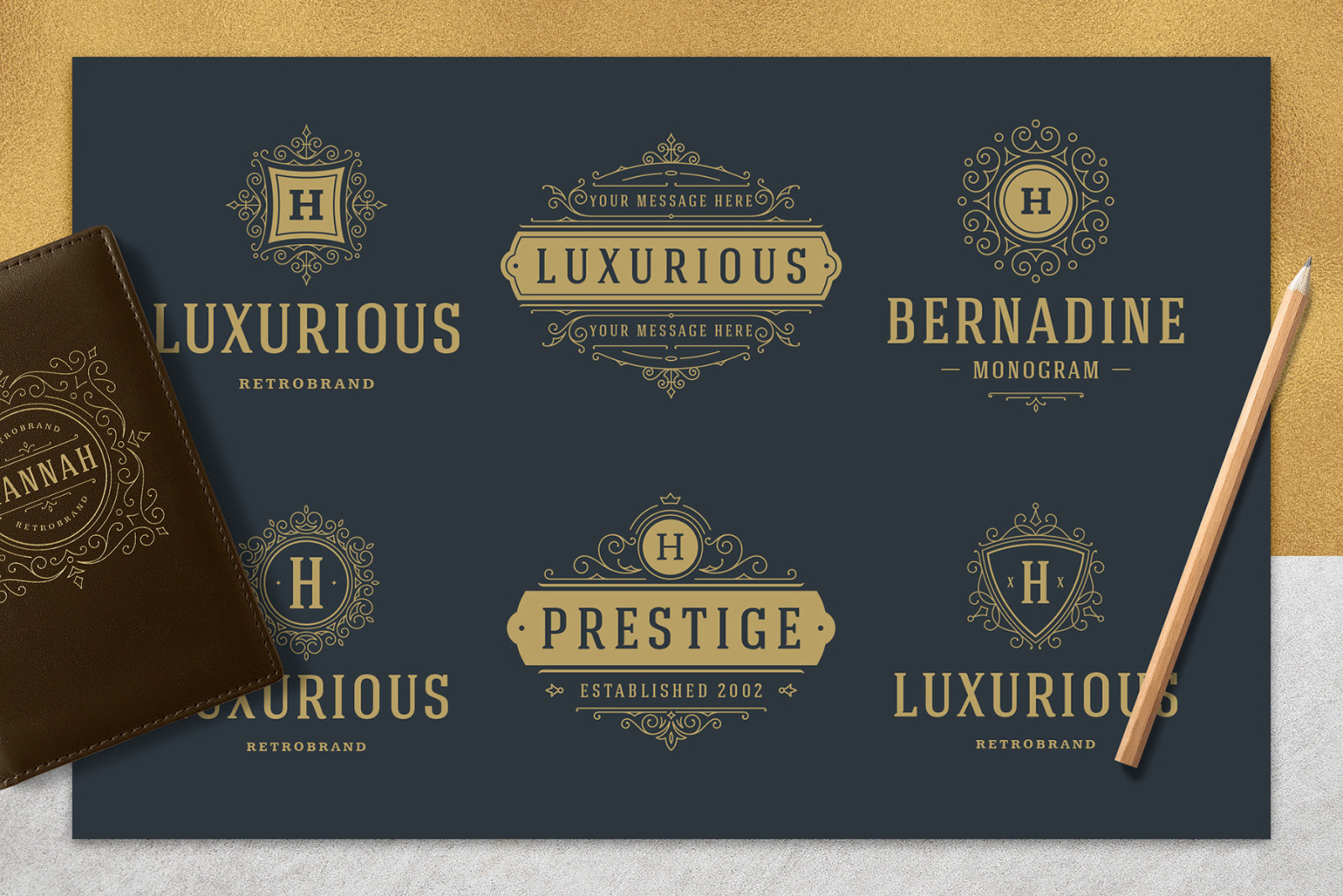 36 Luxury Ornament Logos