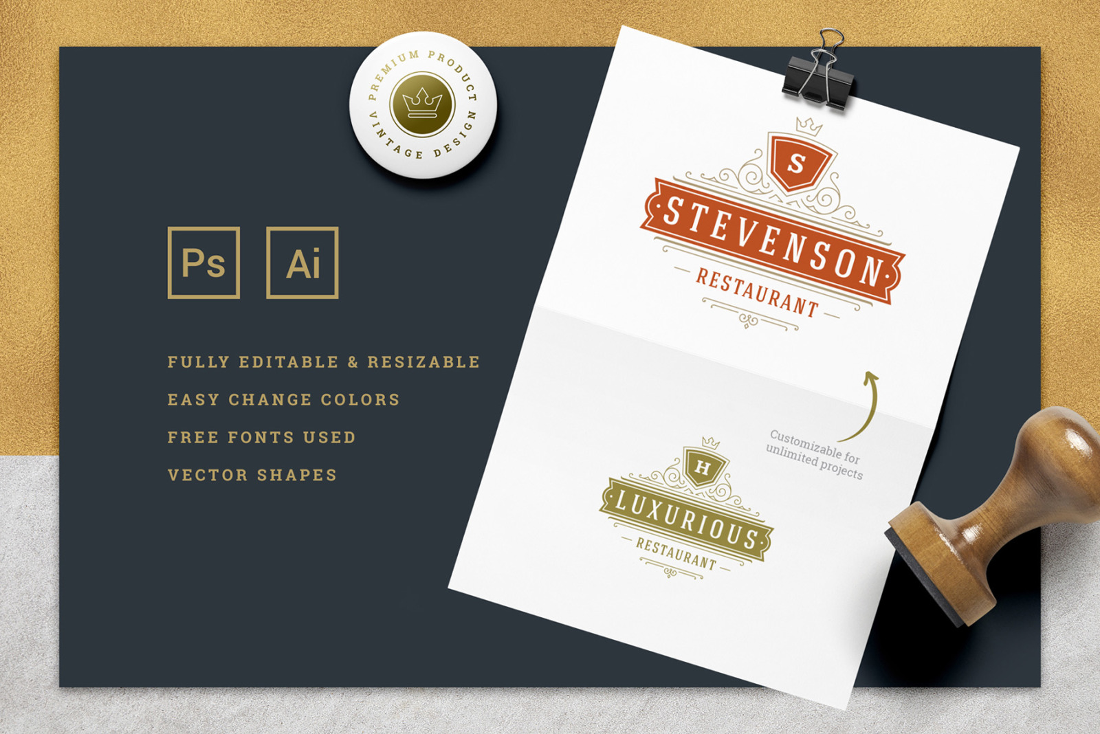 36 Luxury Ornament Logos