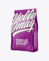 Matte Stand-Up Bag Mockup - Half Side View