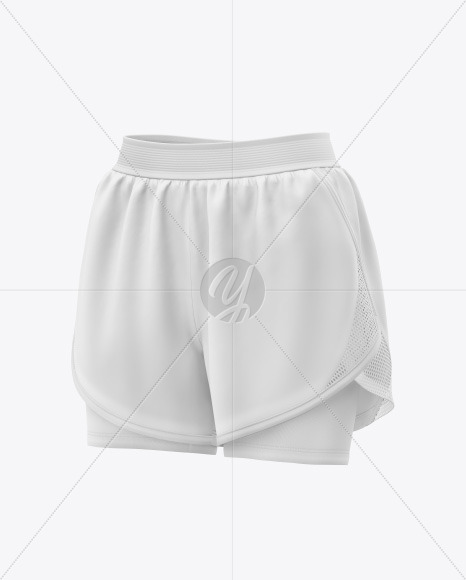 Women's 2 in 1 Shorts Mockup