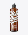 Amber Plastic Bottle Mockup Amber Plastic Bottle Mockup