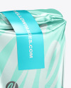 Metallic Food Bag Mockup - Half Side View