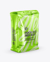 Metallic Food Bag Mockup - Half Side View