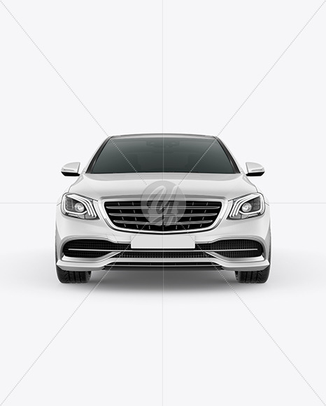 Luxury Car Mockup - Front View