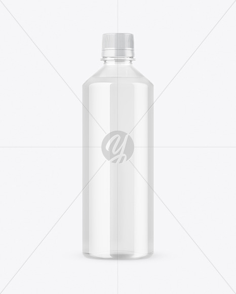 Clear Plastic Bottle Mockup