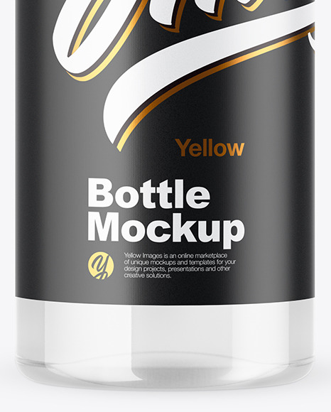 Clear Plastic Bottle Mockup