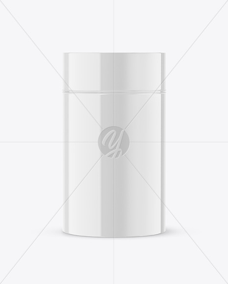 Round Tin Can w/ Glossy Finish Mockup