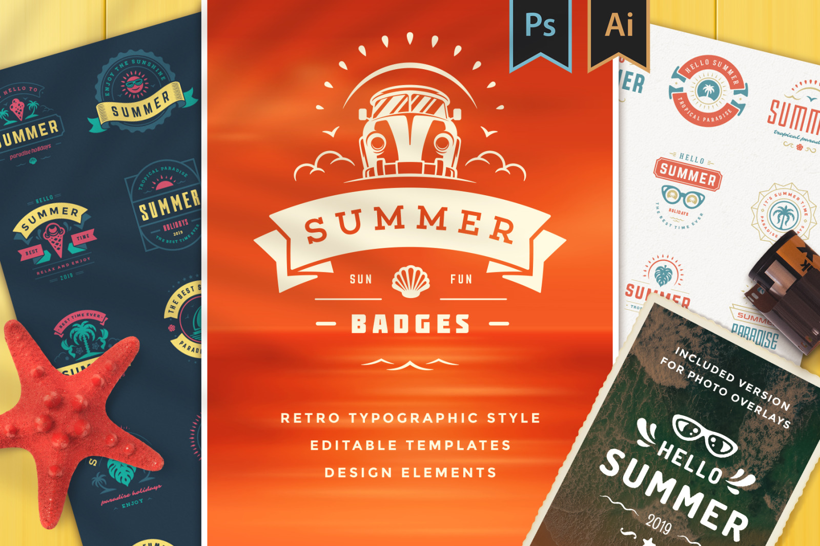 Summer Holidays Badges