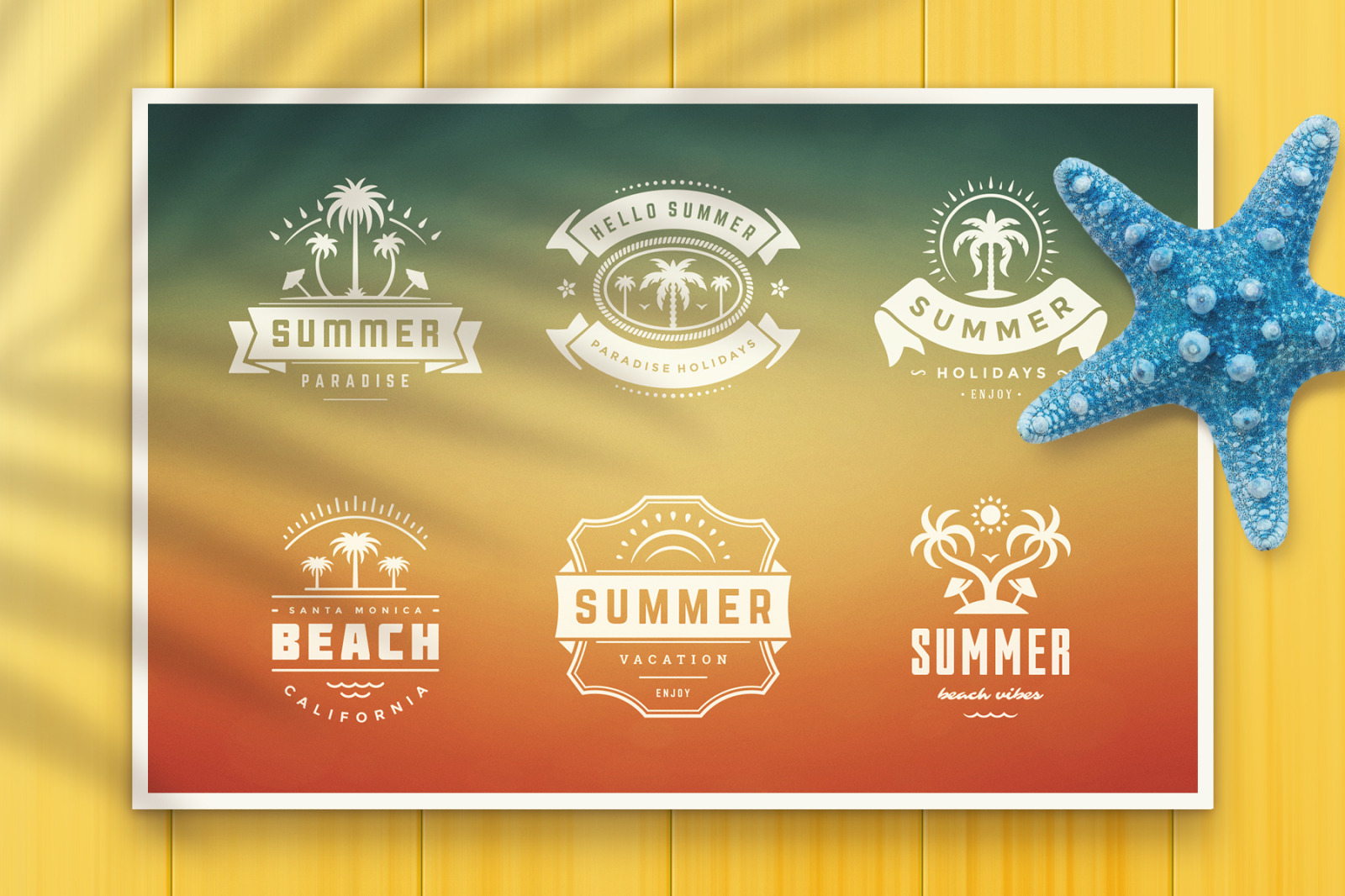 Summer Holidays Badges