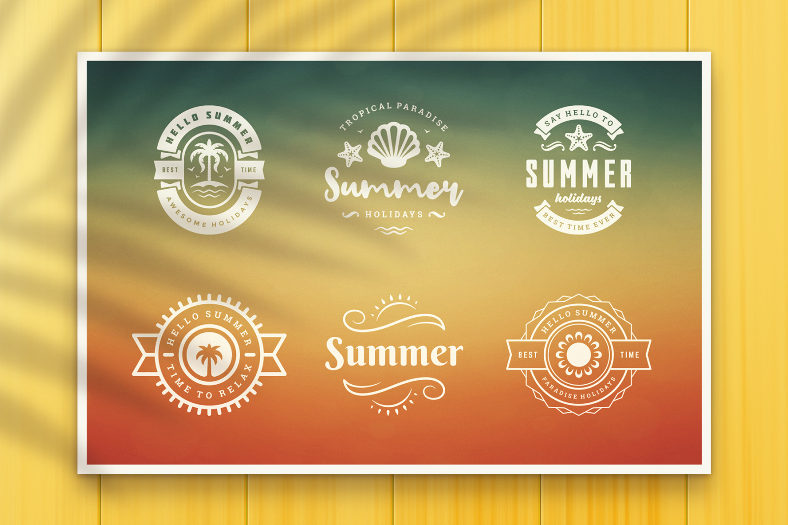 Summer Holidays Badges