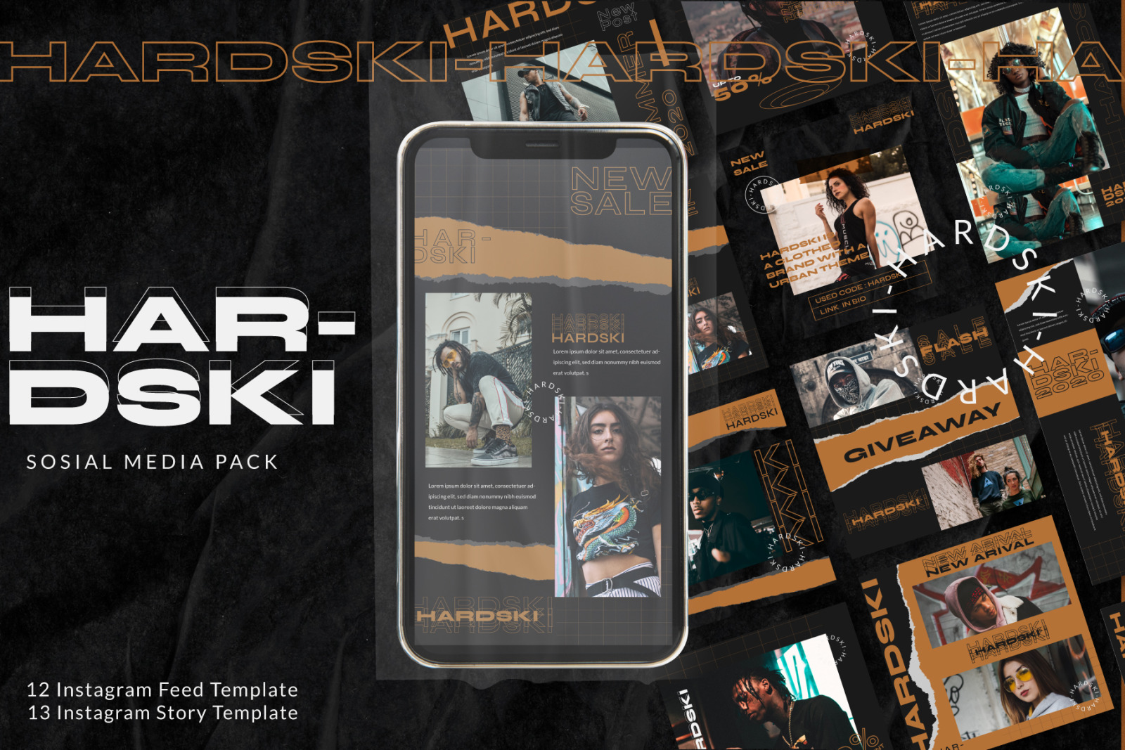 Hardski - Instagram Template