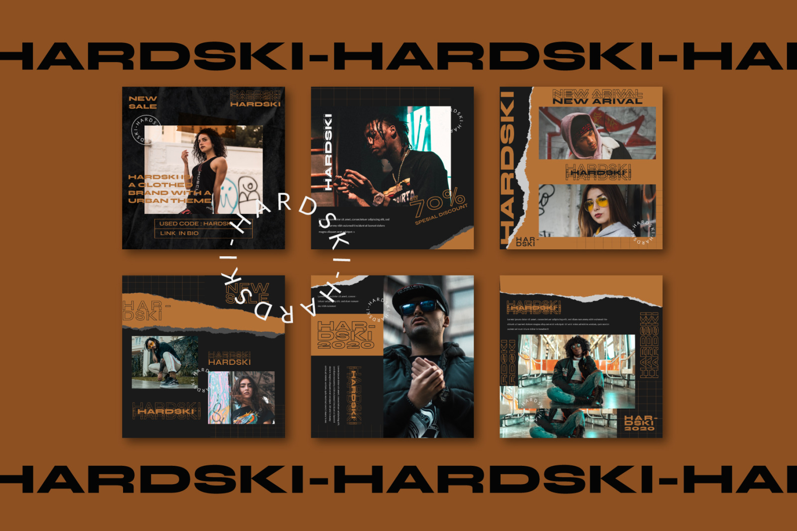 Hardski - Instagram Template