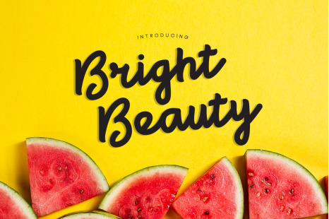 Bright Beauty - Bold - Handmade font