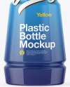 Glossy Plastic Bottle Mockup