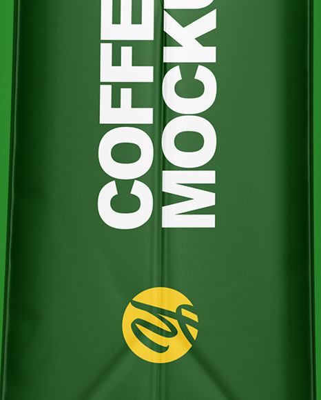 Matte Coffee Bag Mockup - Side View