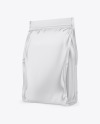 Glossy Stand-Up Bag Mockup - Half Side View