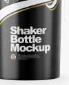 Glossy Shaker Bottle Mockup - Front View