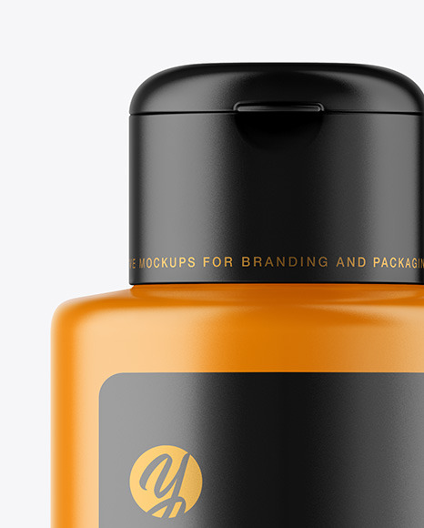 Matte Plastic Bottle Mockup