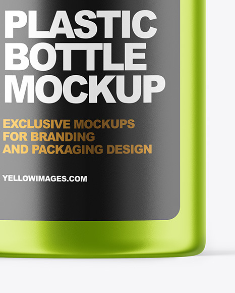 Metallic Bottle Mockup