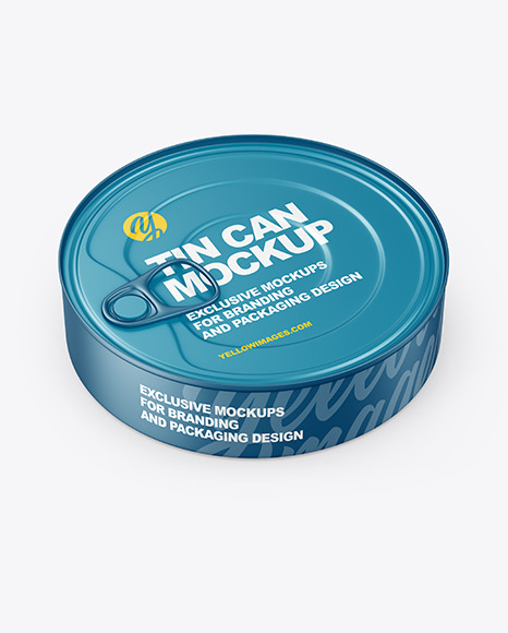 Matte Tin Can Mockup