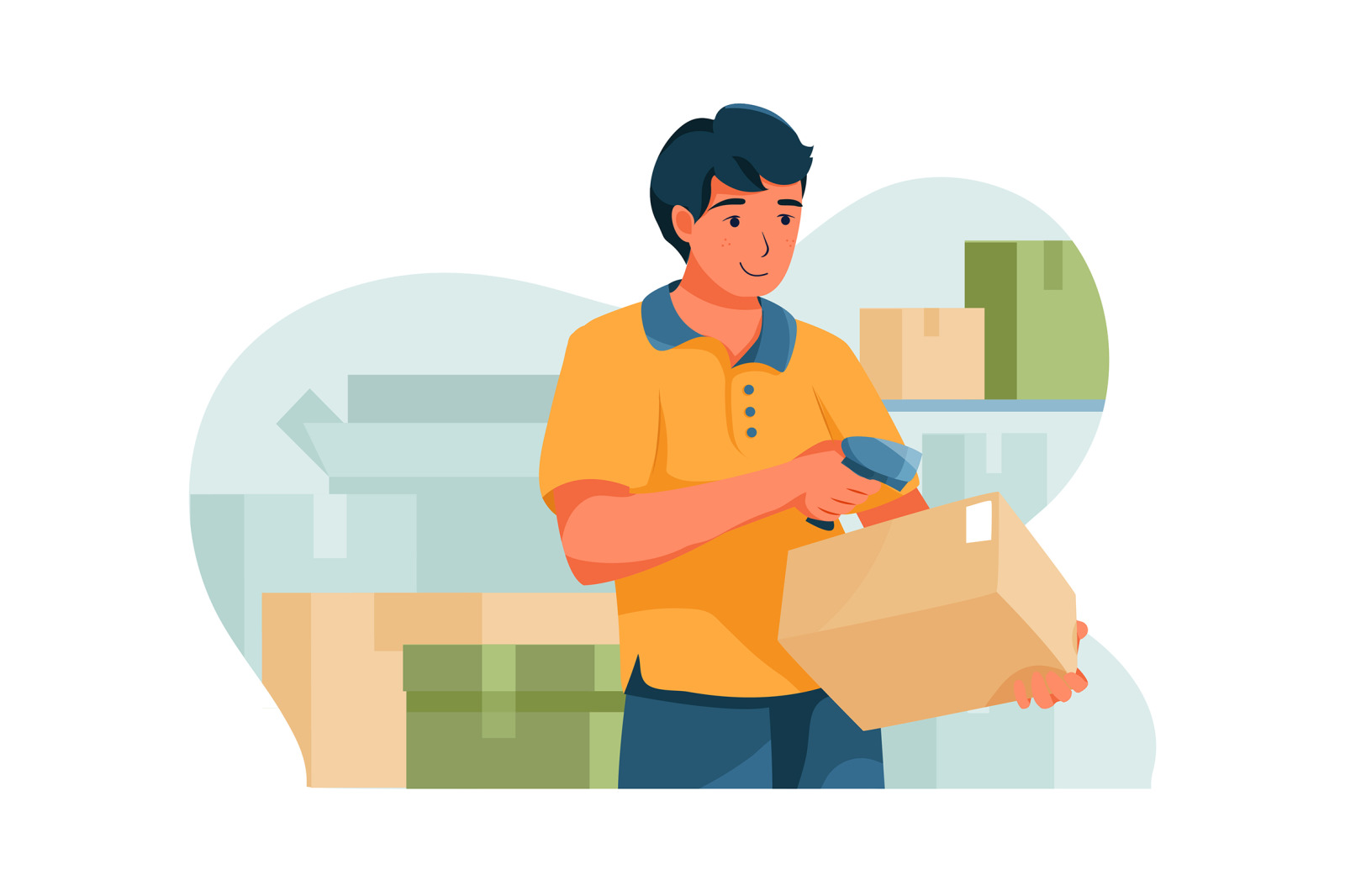 M114_Delivery service illustrations M114_Delivery service illustrations