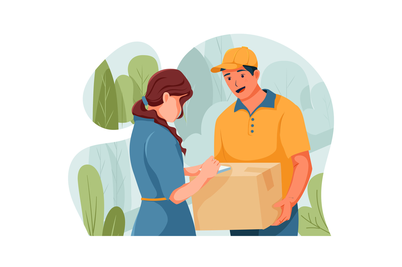 M114_Delivery service illustrations M114_Delivery service illustrations