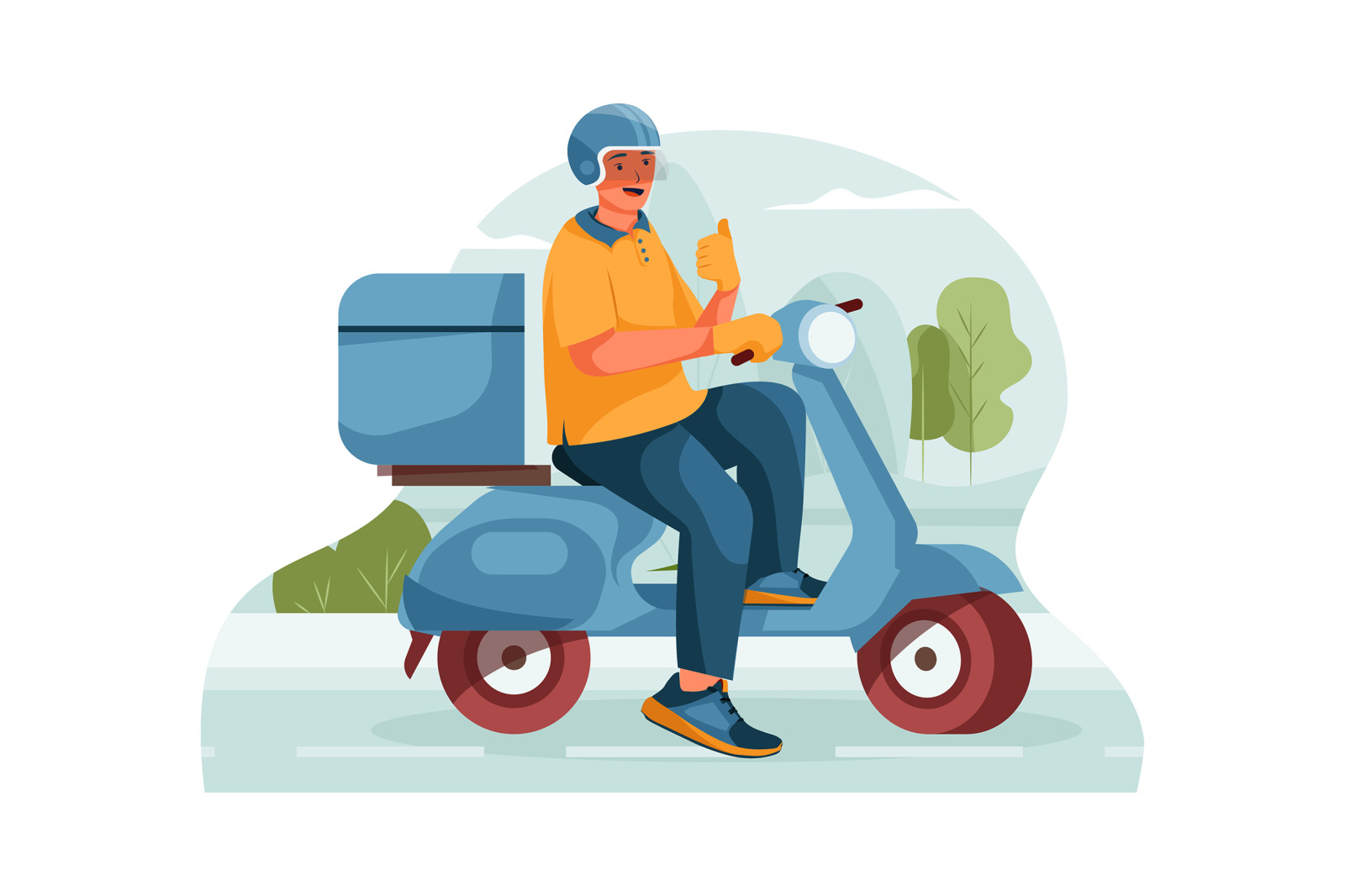 M114_Delivery service illustrations M114_Delivery service illustrations