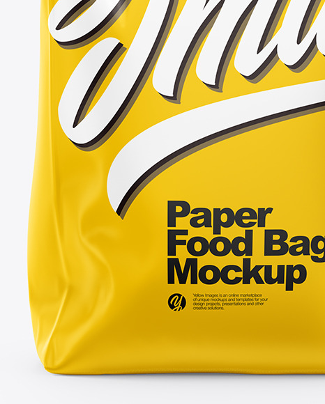 Matte Food Bag Mockup