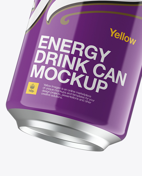 330ml Glossy Aluminium Can Mockup