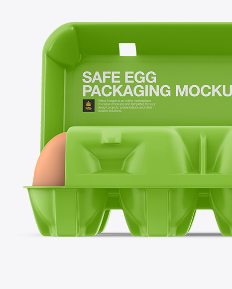 Open Matte Egg Container - Front View