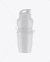 Glossy Sport Bottle Mockup - Front View