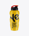 Glossy Sport Bottle Mockup - Front View