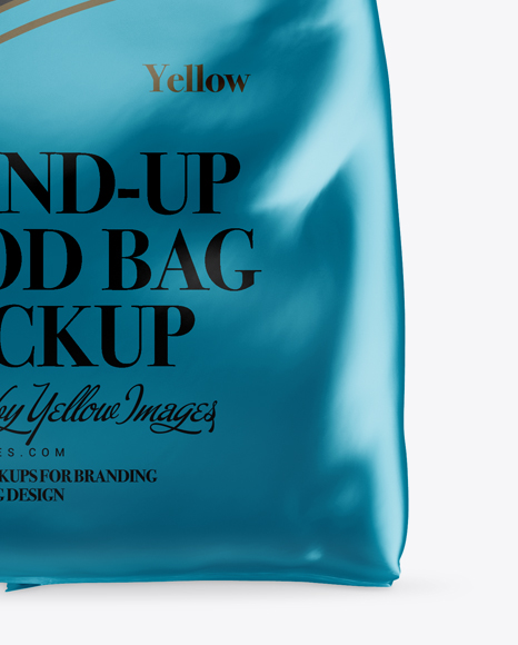 Metallic Stand-up Bag Mockup - Front View