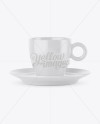 Glossy Coffee Cup - High Angle Shot