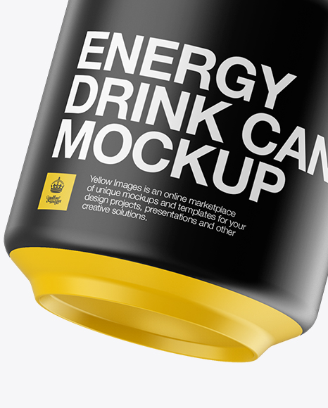 250ml Aluminium Can With Matte Finish Mockup